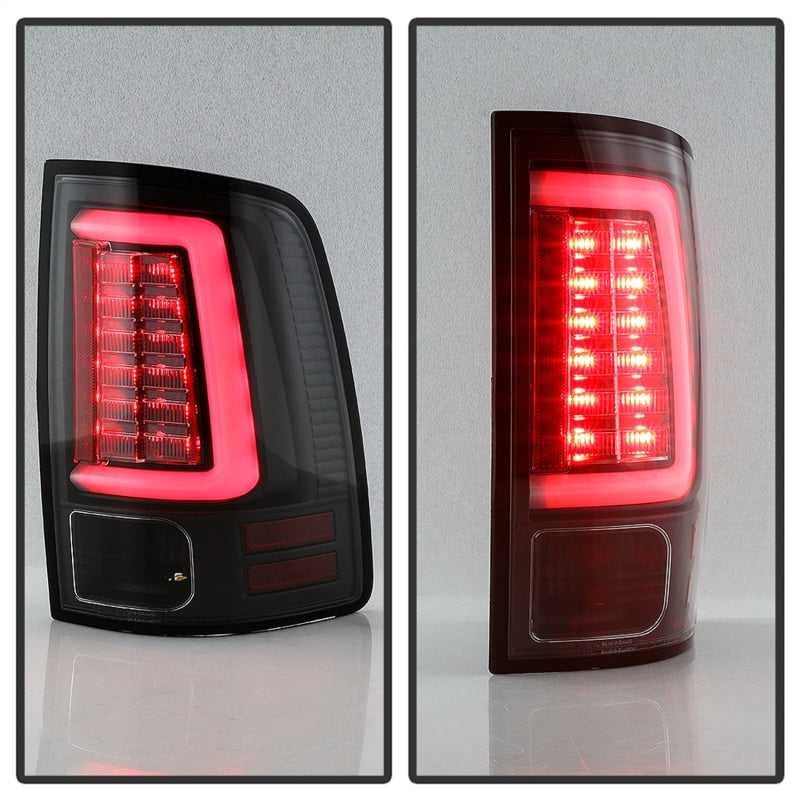 Spyder Dodge Ram 09-18 LED Tail Lights - All Black ALT-YD-DRAM09V2-LED-BKV2 (Incandescent Only) 5085917