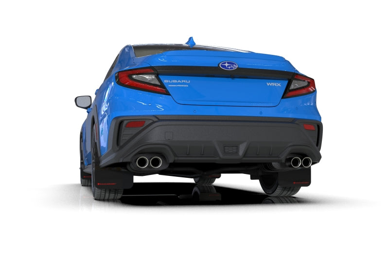 Rally Armor 2022 Subaru WRX Black UR Mud Flap w/ Red Logo MF92-UR-BLK/RD