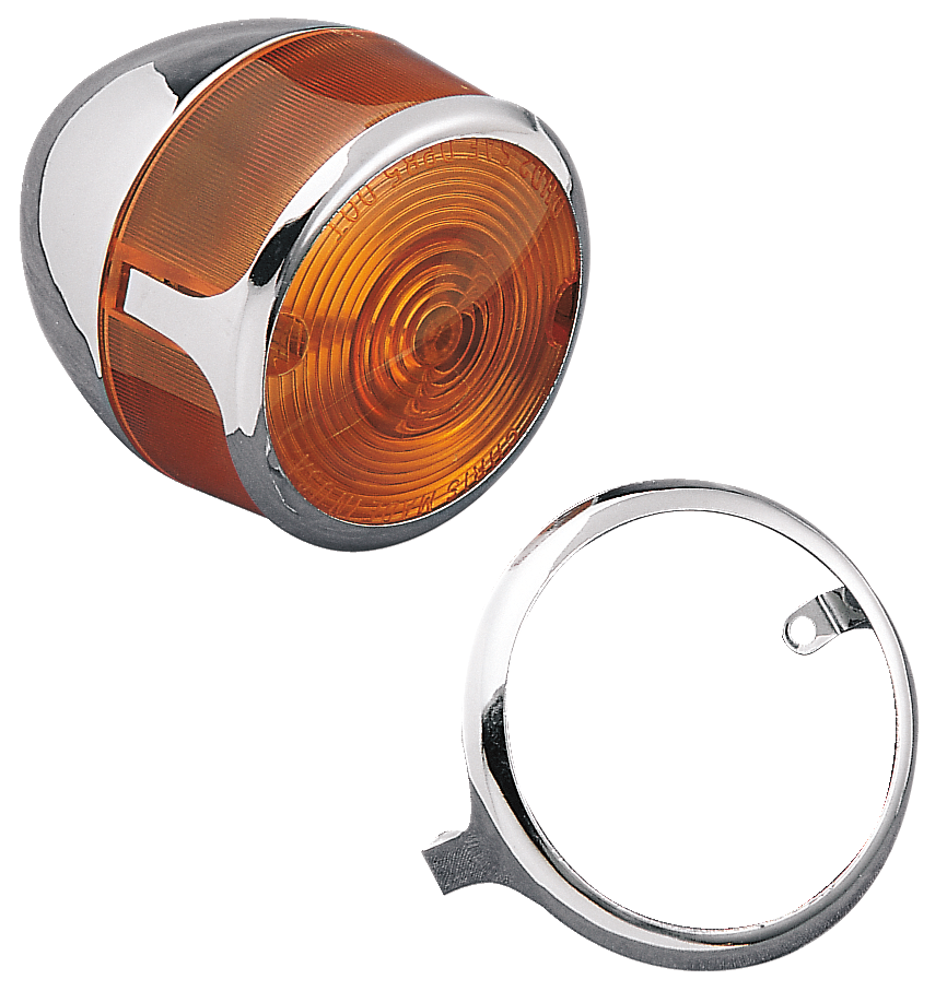 DRAG SPECIALTIES Embellecedor de lente de señal de giro - Cromado 72182
