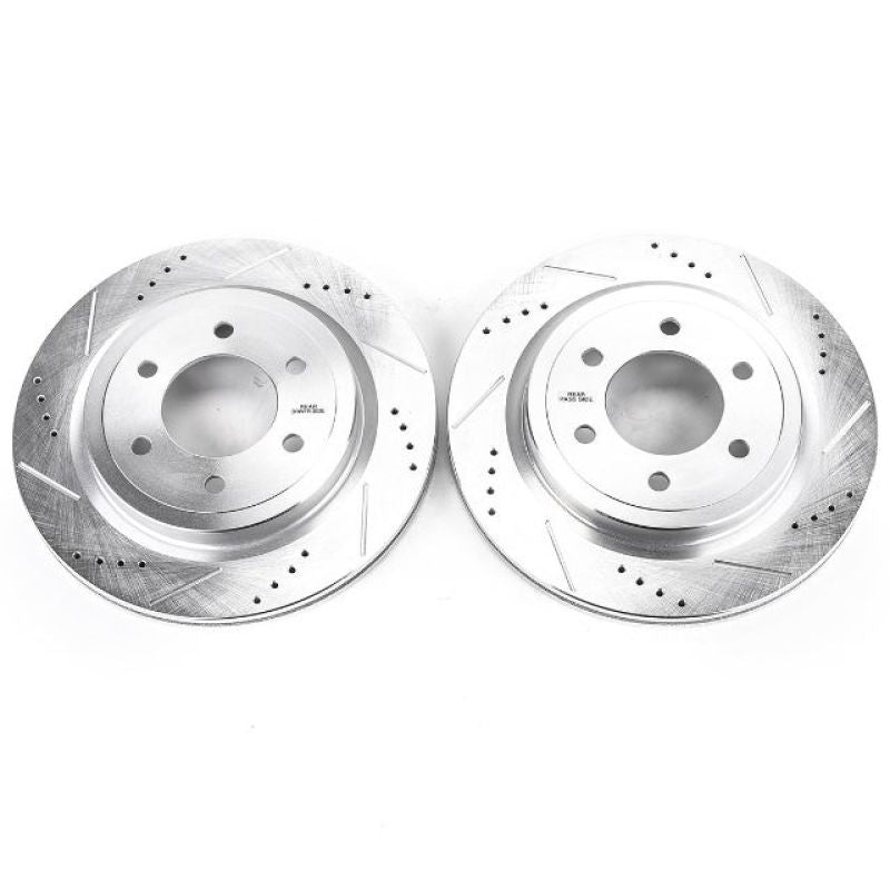 Power Stop 18-19 Ford Expedition Rear Evolution Drilled & Slotted Rotors - Pair AR85195XPR