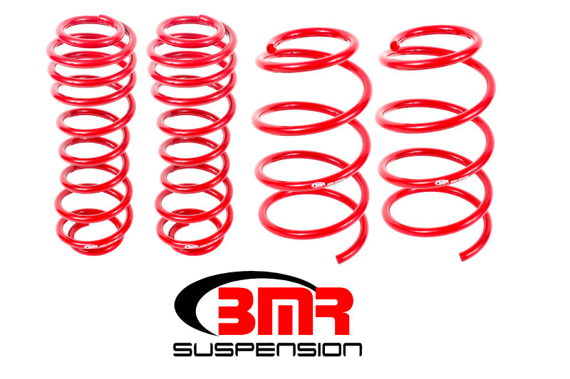 BMR 05-14 S197 Mustang GT Drag Version Lowering Springs (Set Of 4) - Red SP068R