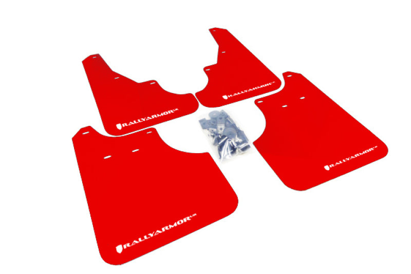 Rally Armor 09-13 Subaru Forester Red UR Mud Flap w/ White Logo MF11-UR-RD/WH
