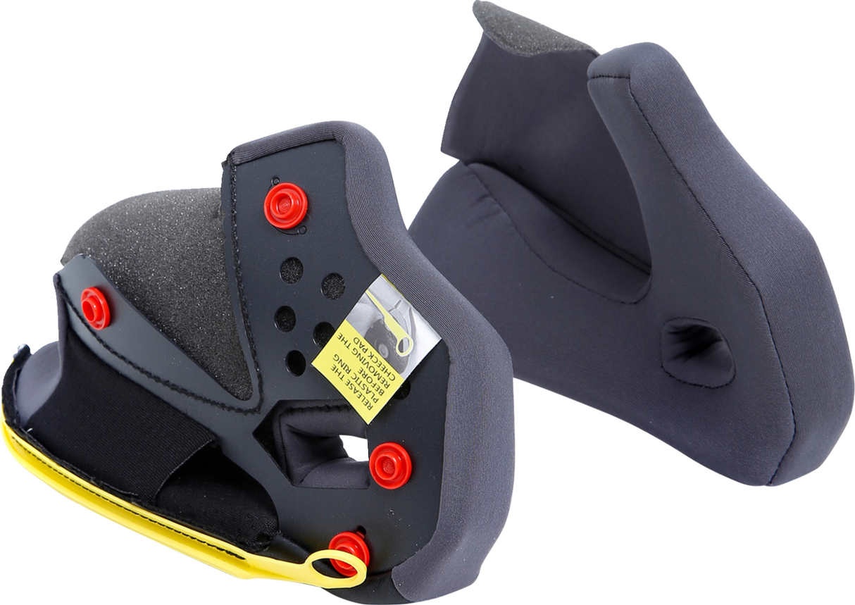 Almohadillas para mejillas AGV Tourmodular - Gris/Negro - 2XL 20KIT93039629