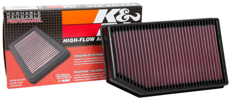 K&N 2018 Jeep Wrangler JL 2.0L/3.6L F/I Drop In Air Filter 33-5076