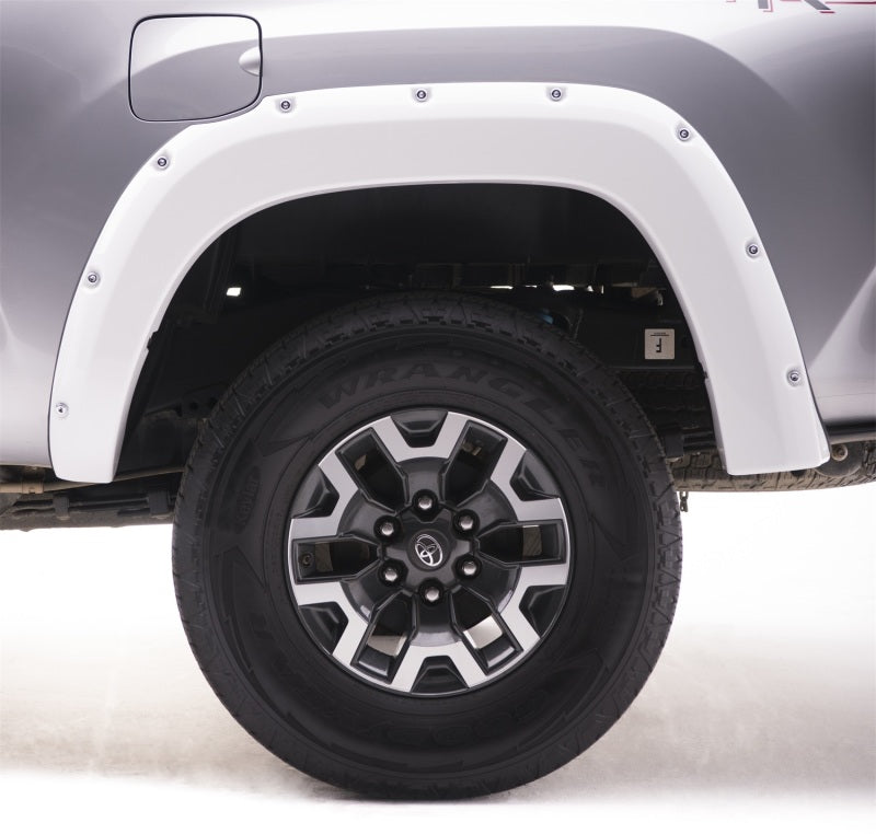 EGR 16+ Toyota Tacoma w/Mudflap Bolt-On Look Color Match Fender Flares - Set - Super White 795084-040