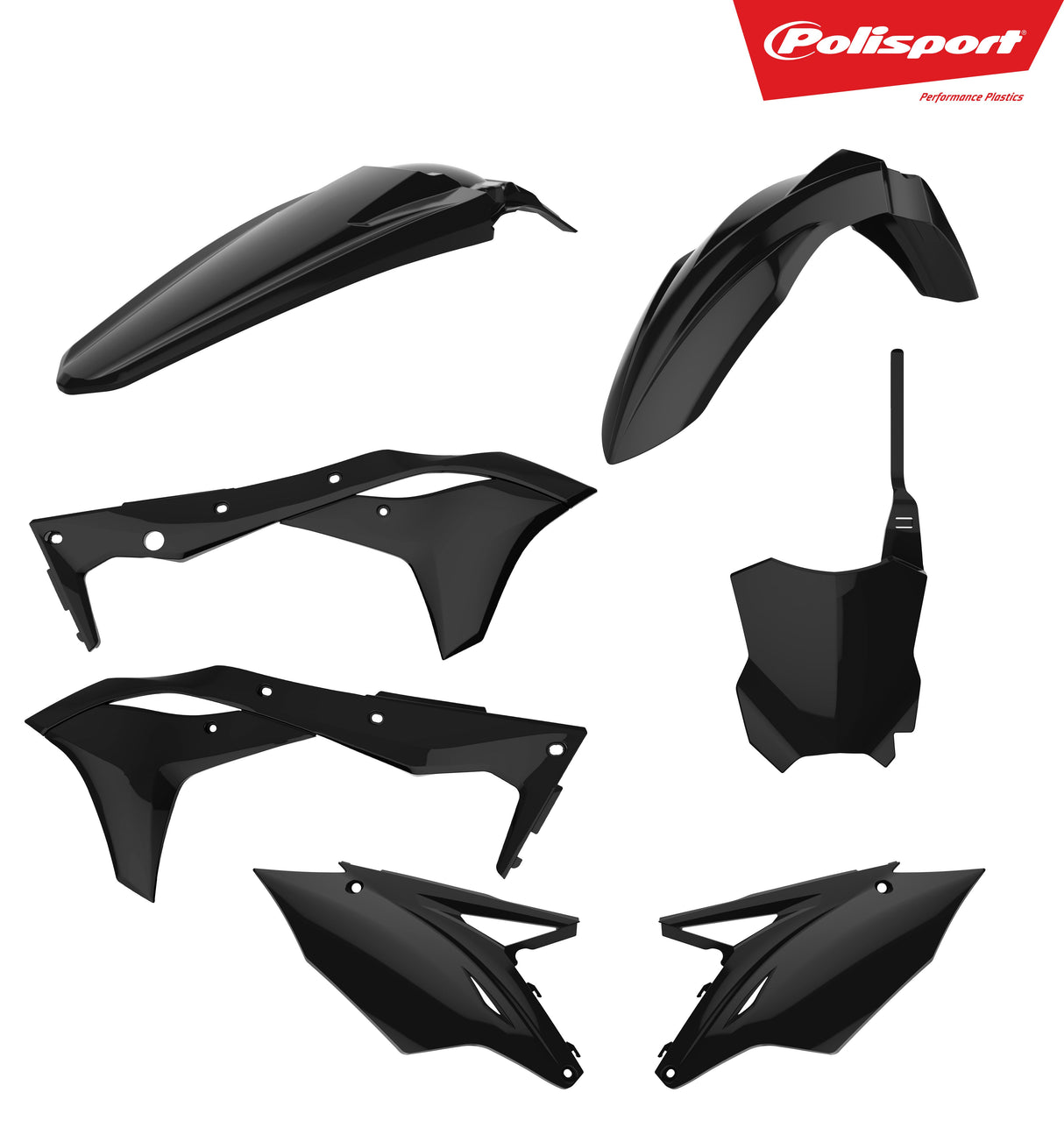 POLISPORT Plastic Body Kit Black 90715