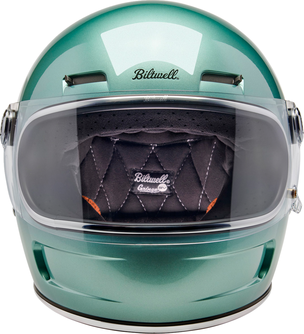 BILTWELL Gringo SV Helmet - Metallic Seafoam Green - Large 1006-313-504