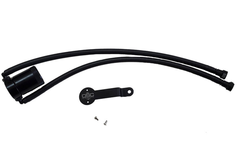 J&L 14-18 Chevy/GM Truck/SUV 5.3L V8 Driver Side Oil Separator 3.0 - Black Anodized 3085D-B