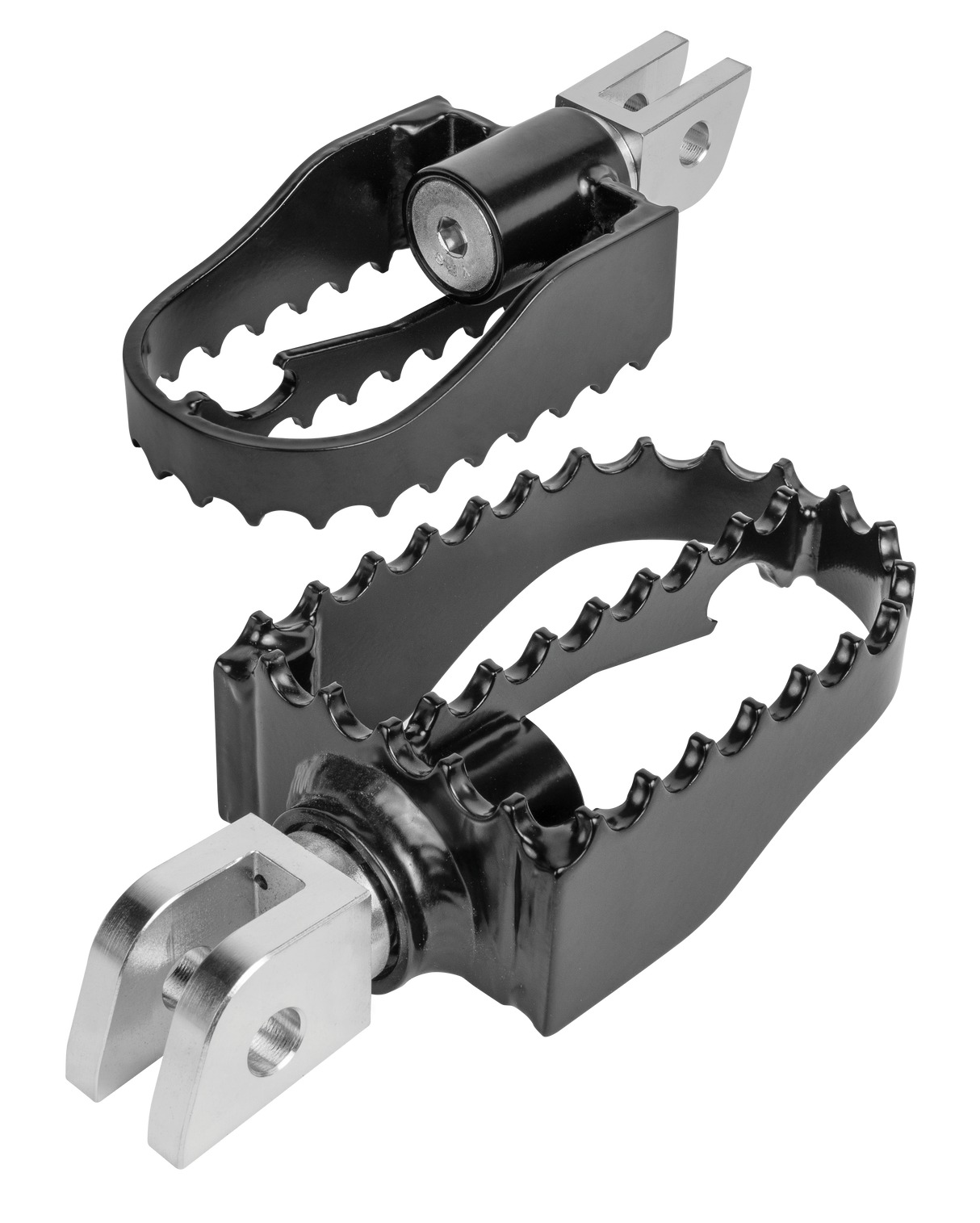 BURLY BRAND Mx Style Foot Pegs Tri Black B13-1005B
