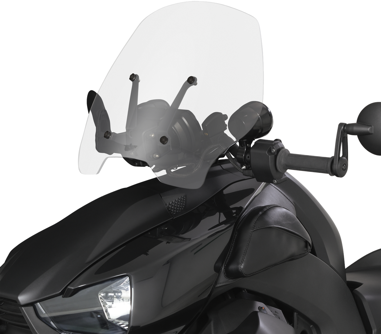 SHOW CHROME (new) Windscreen Adjustable Clear Can 20-402C