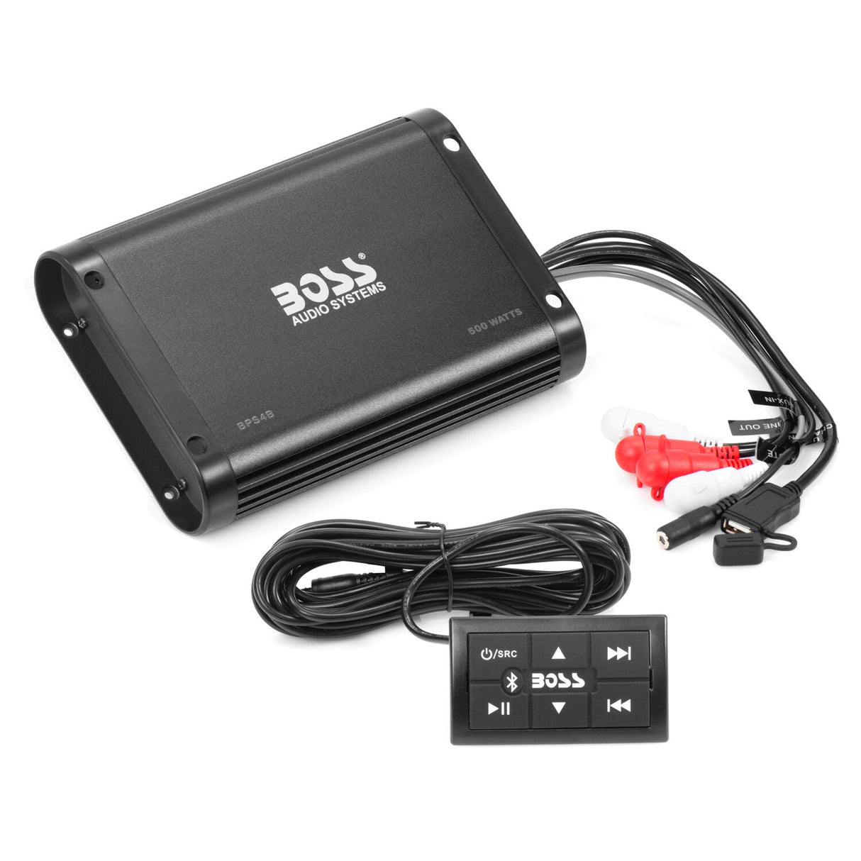 BOSS AUDIO Amplifier 4ch 500w Bluetooth BPS4B
