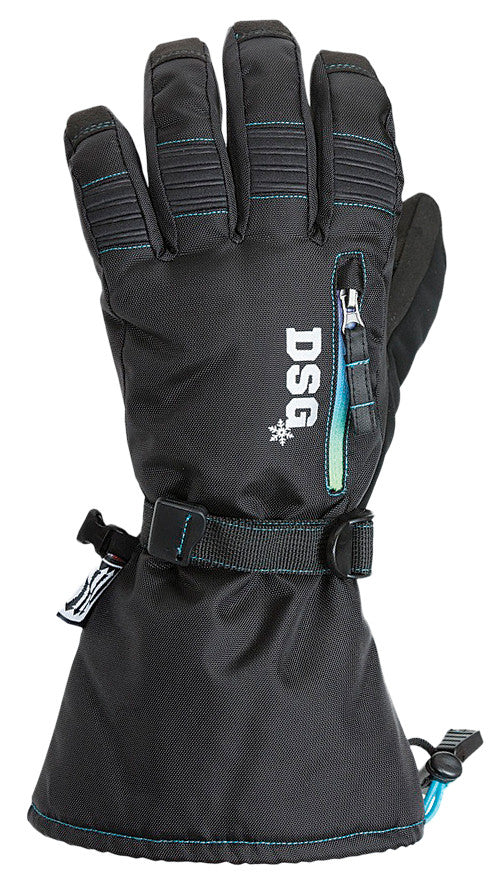 DSG Craze Glove Md Black/Blue 97293
