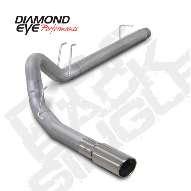 Diamond Eye KIT 4in DPF-BACK SGL AL 08-09 6 4L F250/F350 PCKGD BX46X14X14OD EL-PL 44inX13 5inX13 5in K4360A