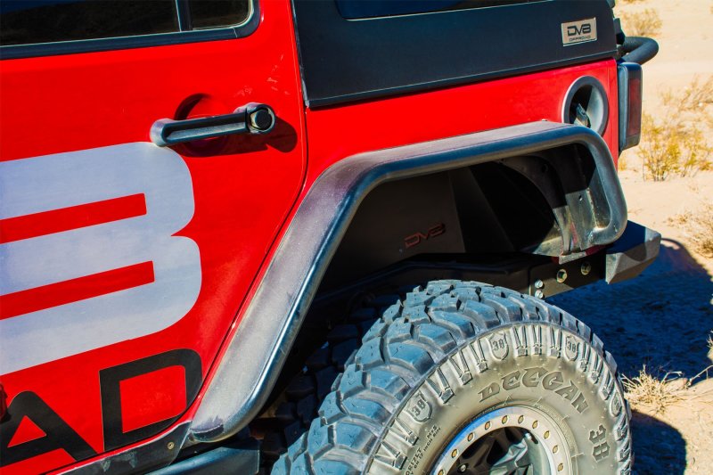 DV8 Offroad 07-18 Jeep Wrangler JK Front & Rear Flat Tube Fenders FENDB-02