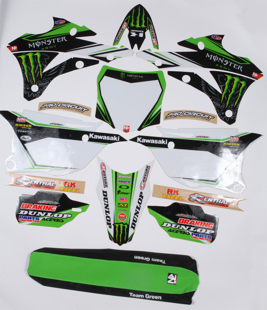 N-STYLE2014 Team Green Team Kit Kx85/100 BlackN40-3717