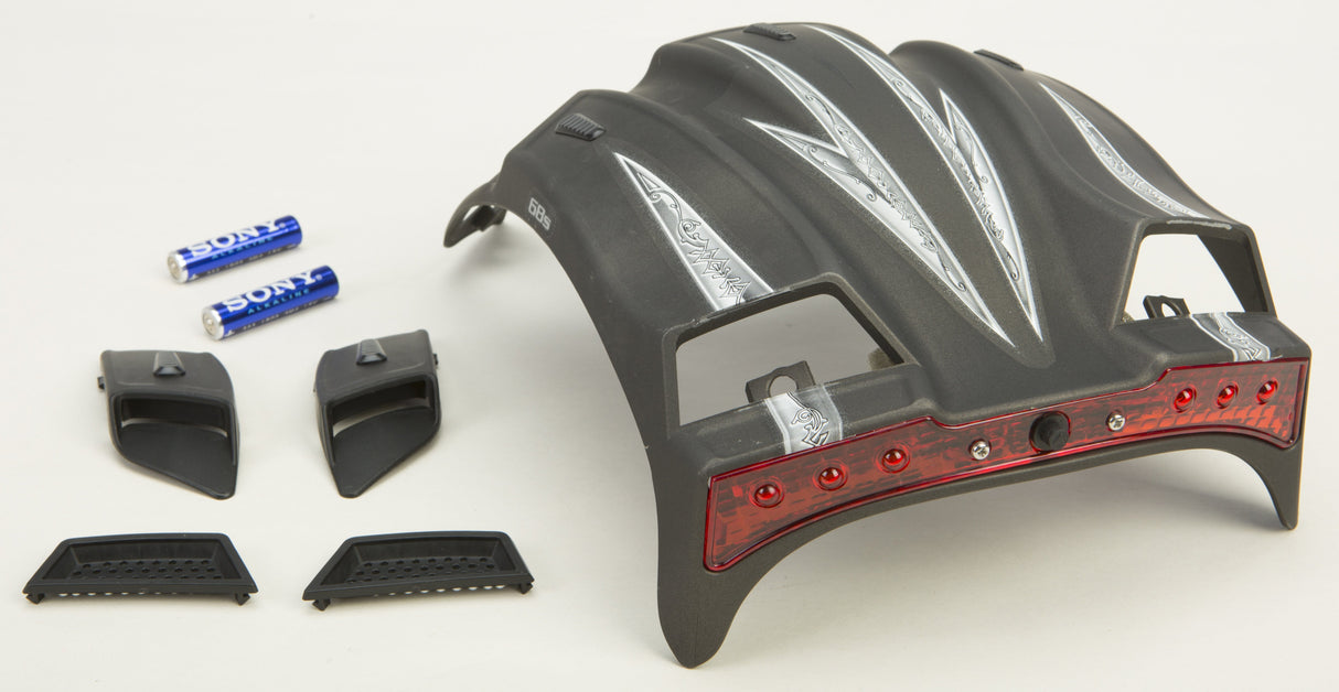 GMAX Top Vent - Crusader W/Led Flat Silver G999997