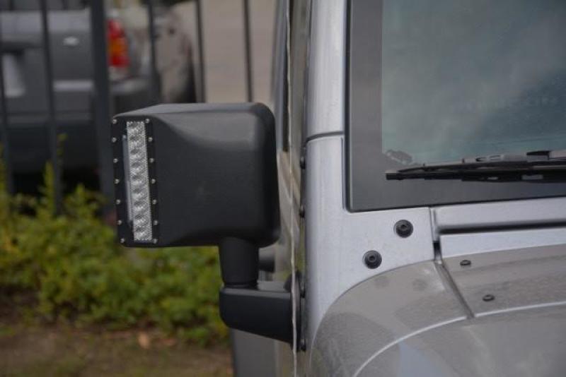 DV8 Offroad 07-18 Jeep Wrangler JK LED Mirror Housing w/ Turn Signal Option BCME27W3W