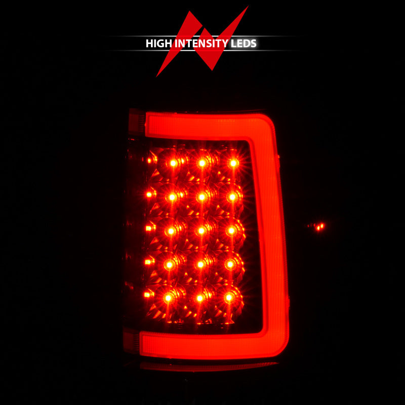 ANZO 2004-2006 Ford F-150 LED Tail Lights w/ Light Bar Black Housing Smoke Lens 311343