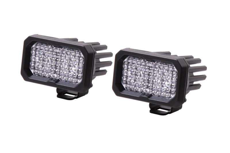 Diode Dynamics Stage Series 2 In LED Pod Sport - White Flood Standard RBL (Pair) DD6394P
