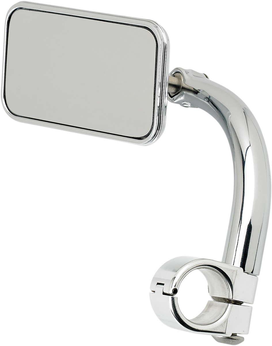 BILTWELL Espejo rectangular con abrazadera - 7/8" - Cromo 6502-278-501