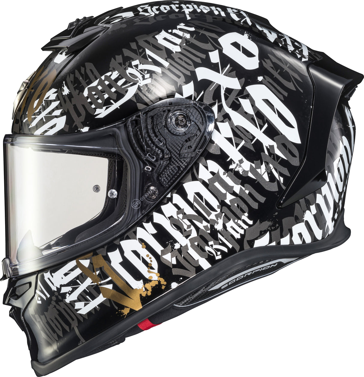 SCORPION EXO Exo-R1 Air Full Face Helmet Blackletter Black 2x R1-2017