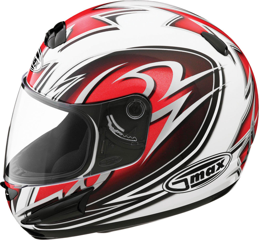 GMAX Gm-38 Full Face White/Red/Black/Silver Xs G738203 TC-1