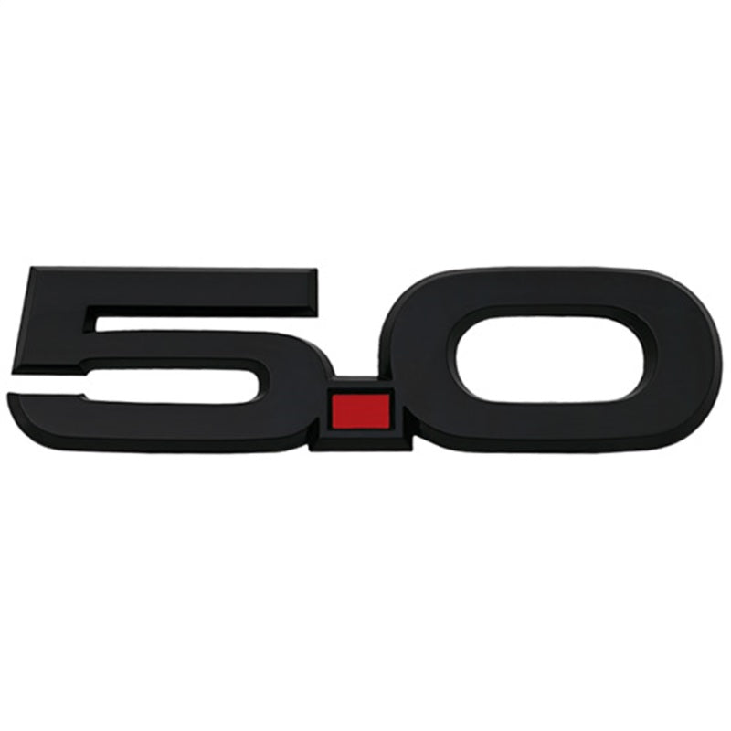 Ford Racing 15-17 Ford Mustang 5.0L Fender Emblem Black M-1447-M50AB