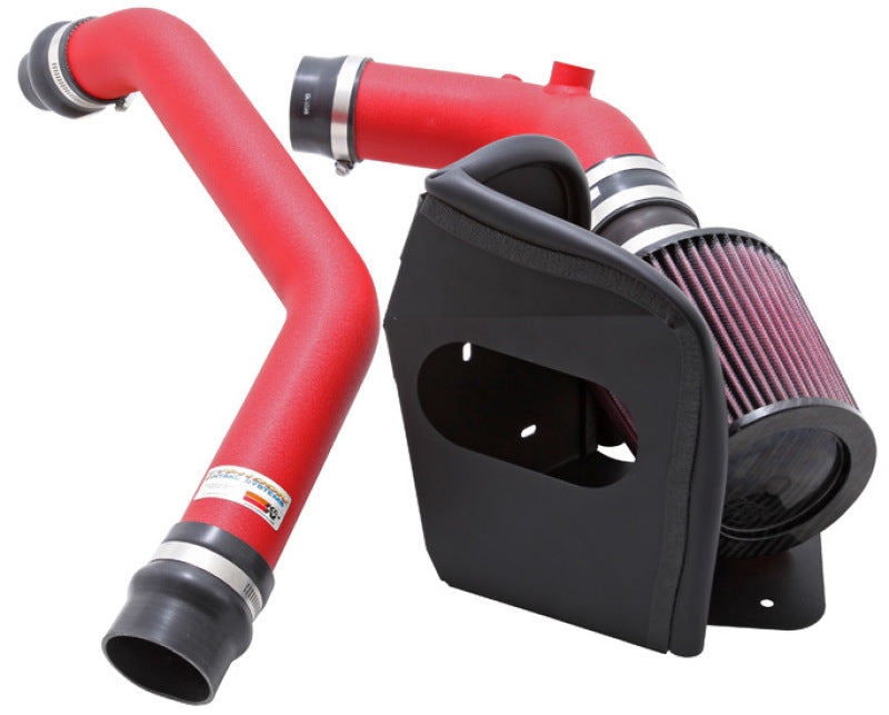 K&N 08-09 Mitsubishi Evo X Wrinkle Red Typhoon Short Ram Intake 69-6546TWR