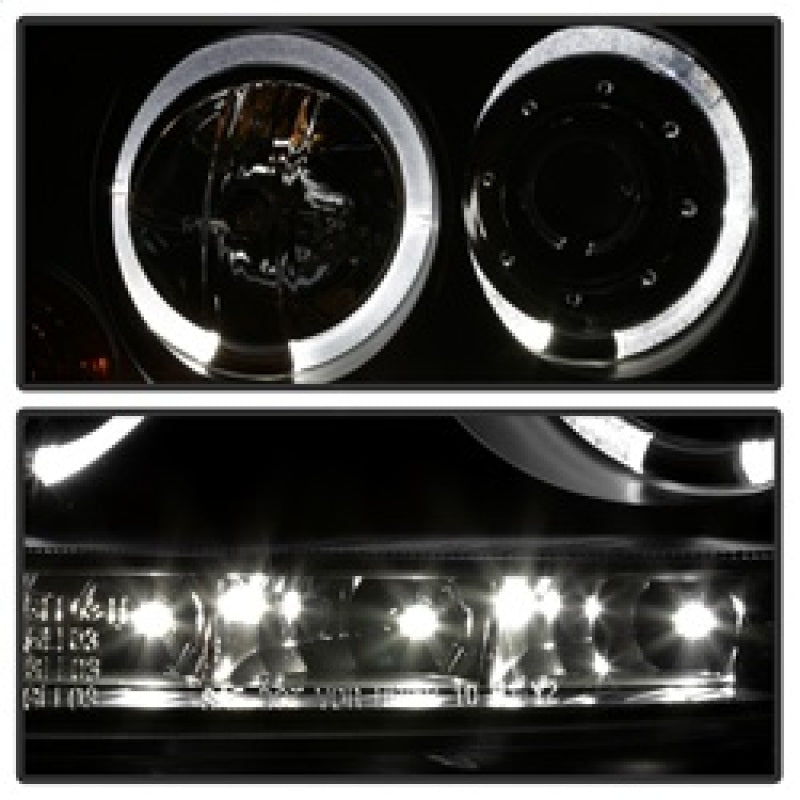 Spyder Volkswagen GTI 06-09/Jetta 06-09 Halogen Model Only - LED Halo DRL Black PRO-YD-VG06-HL-BK 5012098