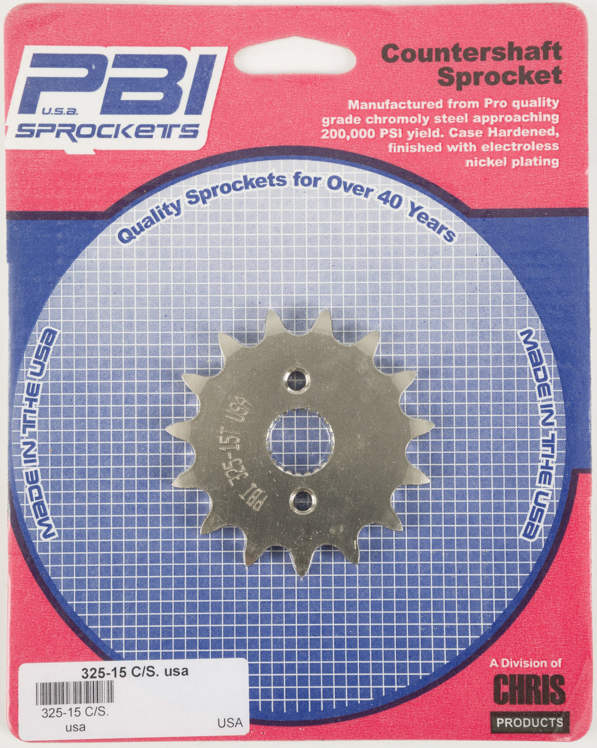 PBIFront Cs Sprocket Steel 15t-420 Hon325-15