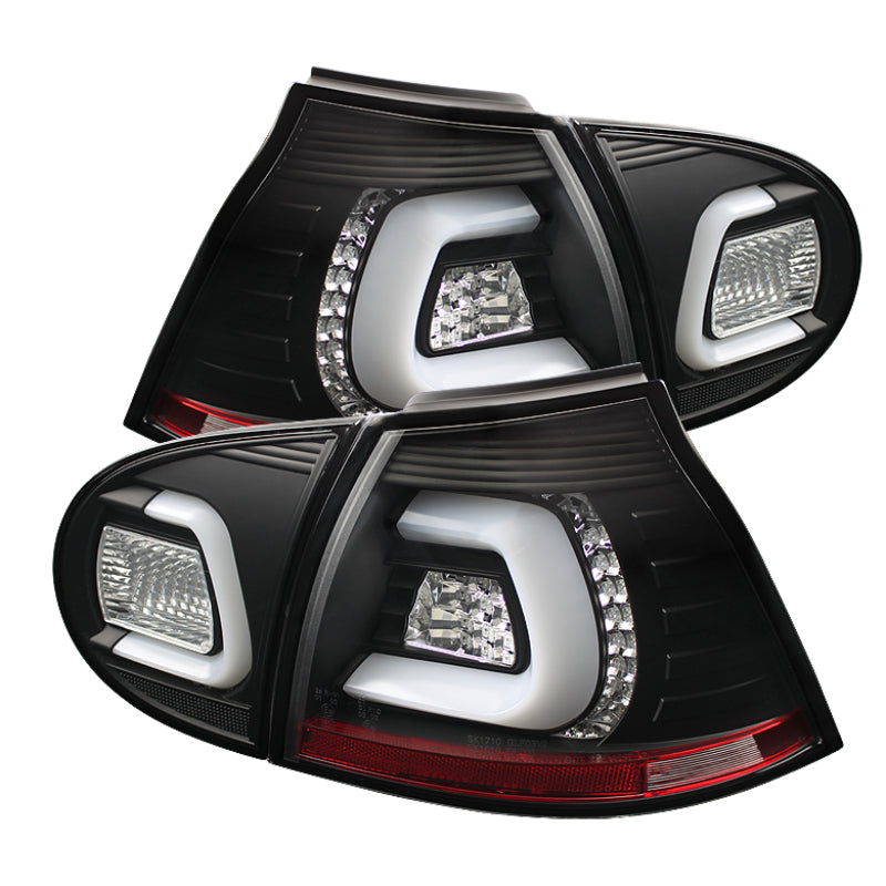 Spyder Volkswagen Golf V 06-09 LED TURN SIGNAL LED Tail Lights Black ALT-YD-VG03-LED-BK 5073792