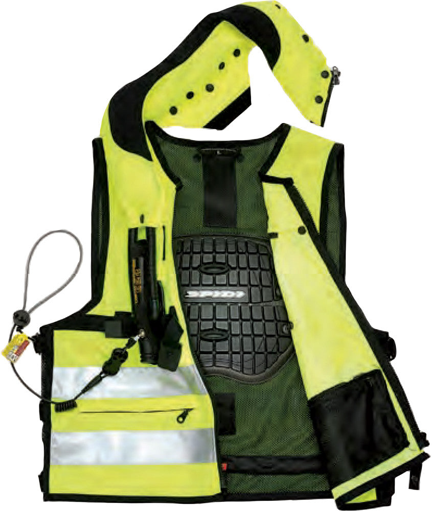 SPIDI Vest Neck Dps Airbag Flo. Yellow L T152-486-L