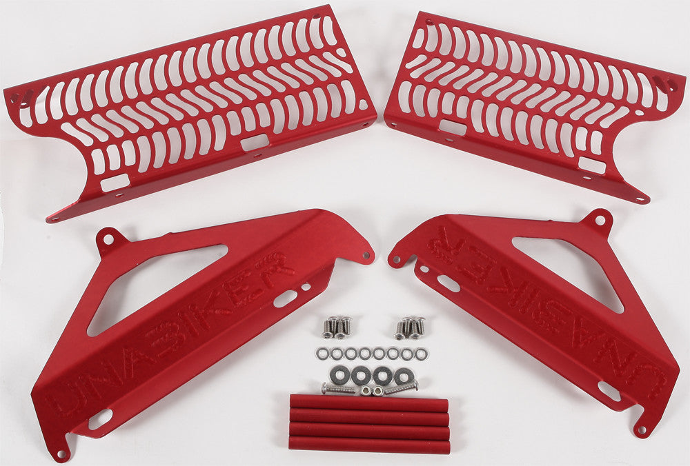 UNABIKER Radiator Guard (Red) SRMZ45015-R