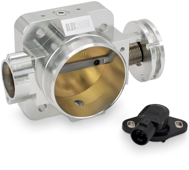 BLOX Racing Honda B/D/H/F Series Engines 76mm Silver Billet Throttle Body V2 BXIM-00205-SI-V2