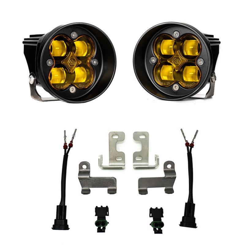 Baja Designs 12-21 Toyota Tacoma/Tundra/4Runner Squadron-R Fog Pocket Light Kit - SAE Amber 447642