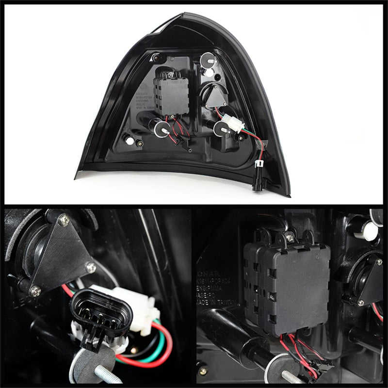 Spyder Pontiac Grand Prix 04-08 Light Bar LED Tail Light Black ALT-YD-PGP04-LED-BK 5075581