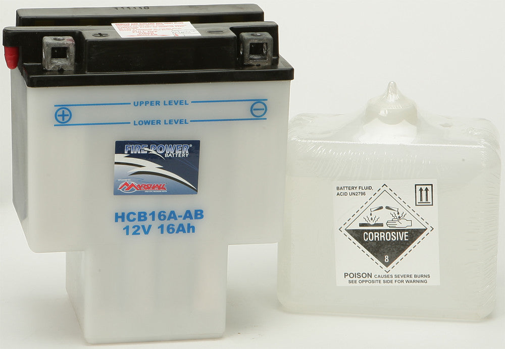 MARSHALLSBattery W/Acid Hcb16a-Ab Fire PowerHCB16A-AB~MAR