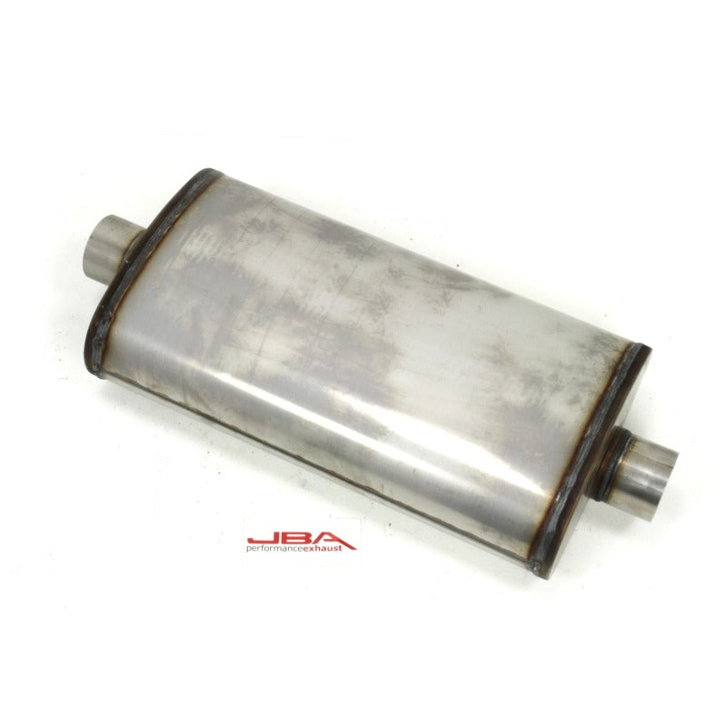 JBA Universal Dual Core 304SS Muffler 22x11x6 3in Inlet Diameter 40-302201