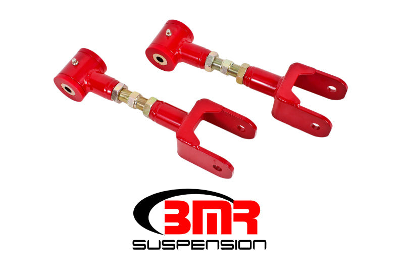 BMR 79-04 Fox Mustang Upper Control Arms On-Car Adj. (Polyurethane) - Red UTCA040R