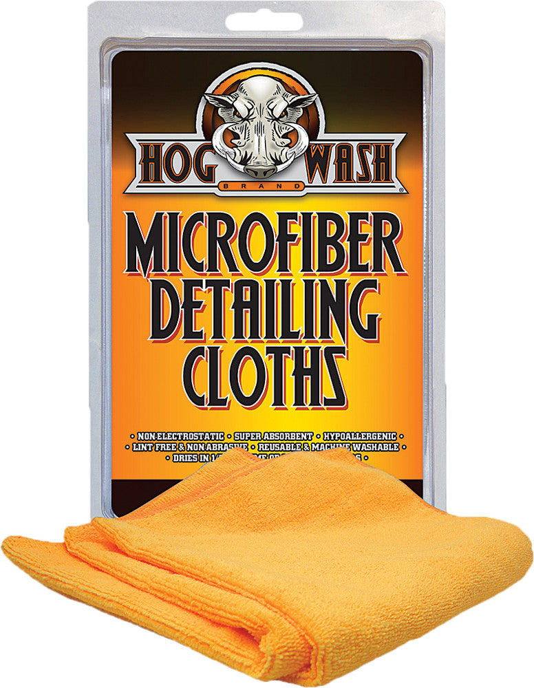 HOG WASH Microfiber Detailing Cloths 2/Pk HW0778