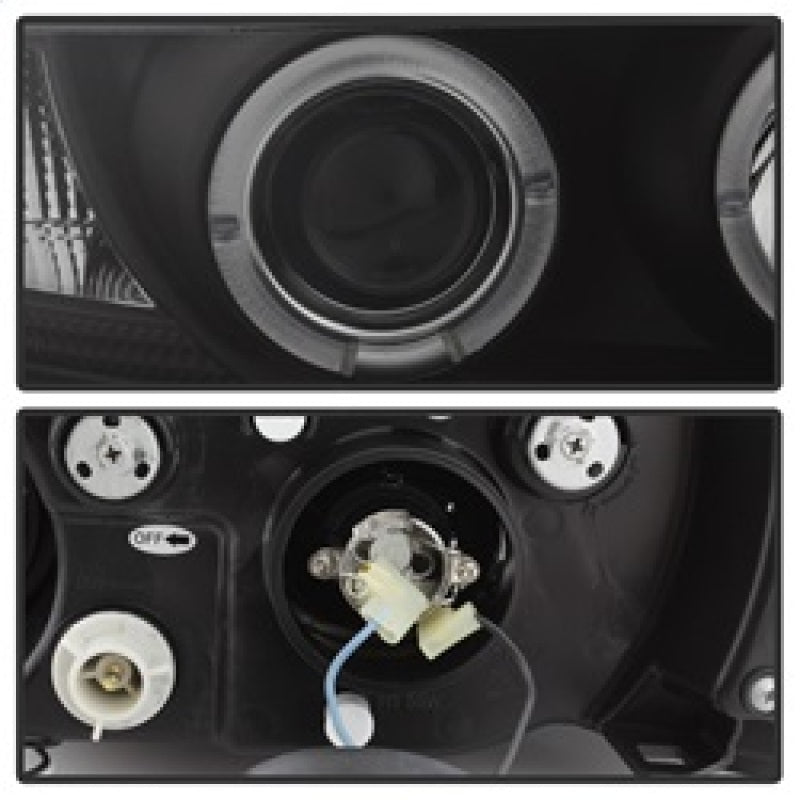 Spyder BMW Z3 96-02 Projector Headlights LED Halo Black High H1 Low H1 PRO-YD-BMWZ396-HL-BK 5009081