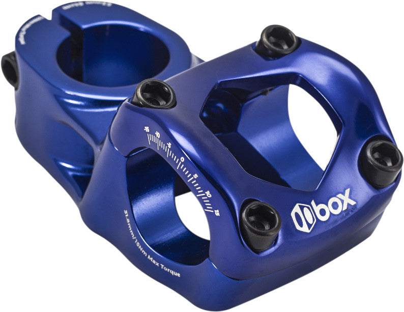 BOX Tl Stem 53mm X 31.8 Blue Only Works 31.8 Bar BX-ST1831T53-BL