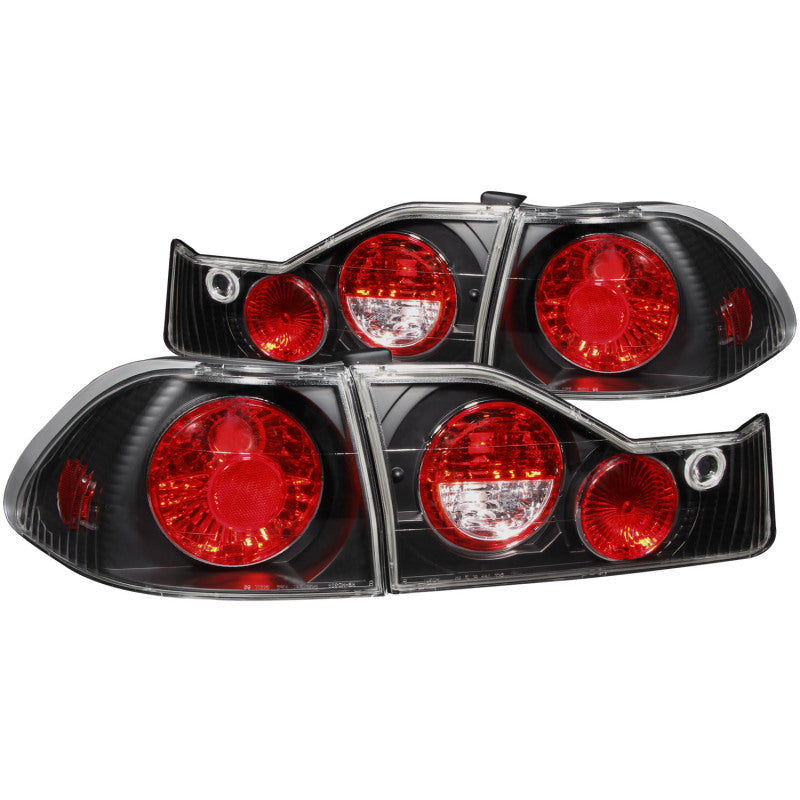 ANZO 1998-2000 Honda Accord Taillights Black 221041