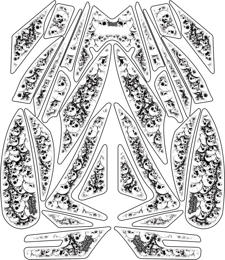 RASCAL GRAFIK Wrap Kit Skull Ninja 250 RA36847