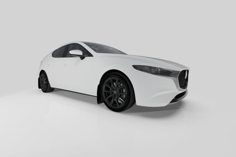 Rally Armor 2019+ Mazda3 GT Sport Hatch UR Black Mud Flap w/ Dark Grey Logo MF61-UR-BLK/DGRY