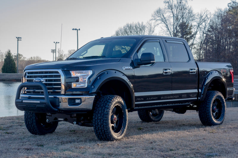 Lund 04-18 Ford F-150 (Excl. Heritage) Bull Bar w/Light & Wiring - Black 47121206