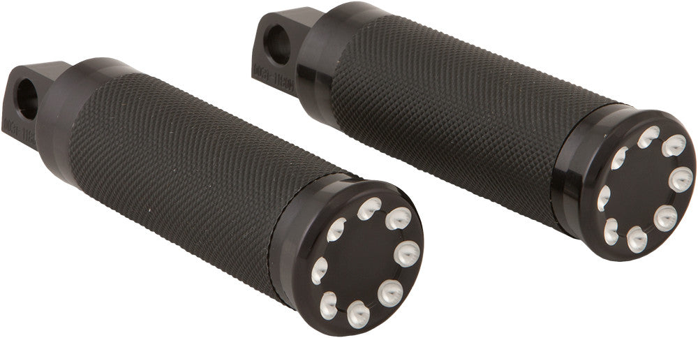 HARDDRIVE Throttle Footpegs Black 0035-1142-BM
