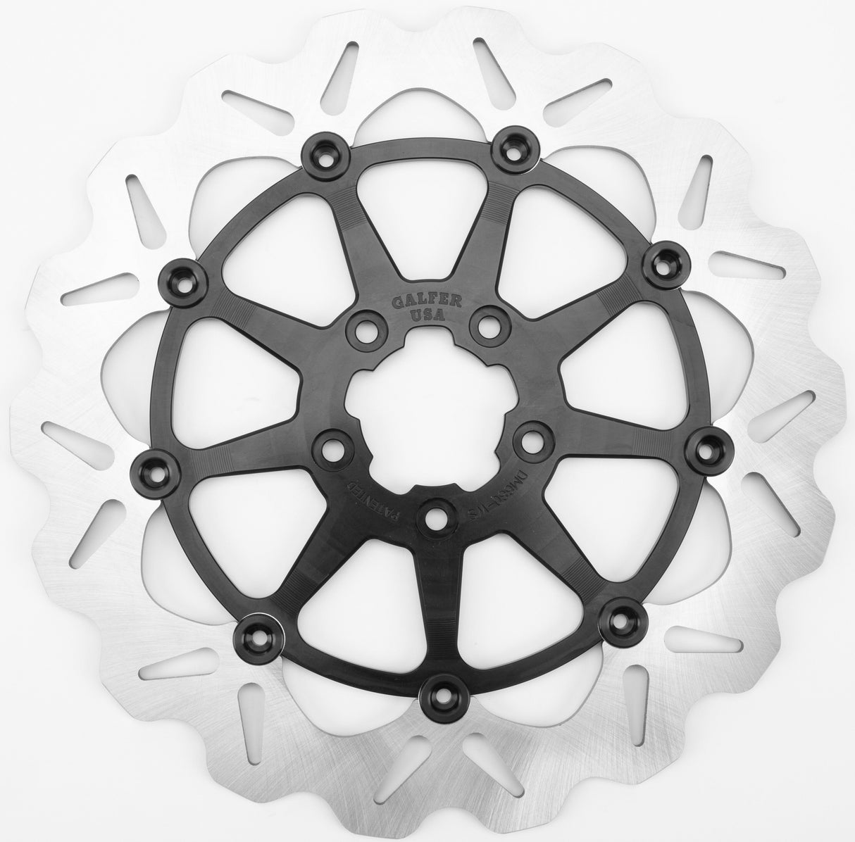 GALFER Rotor 13" Floating Wave Fr Black DF680CWSS-B