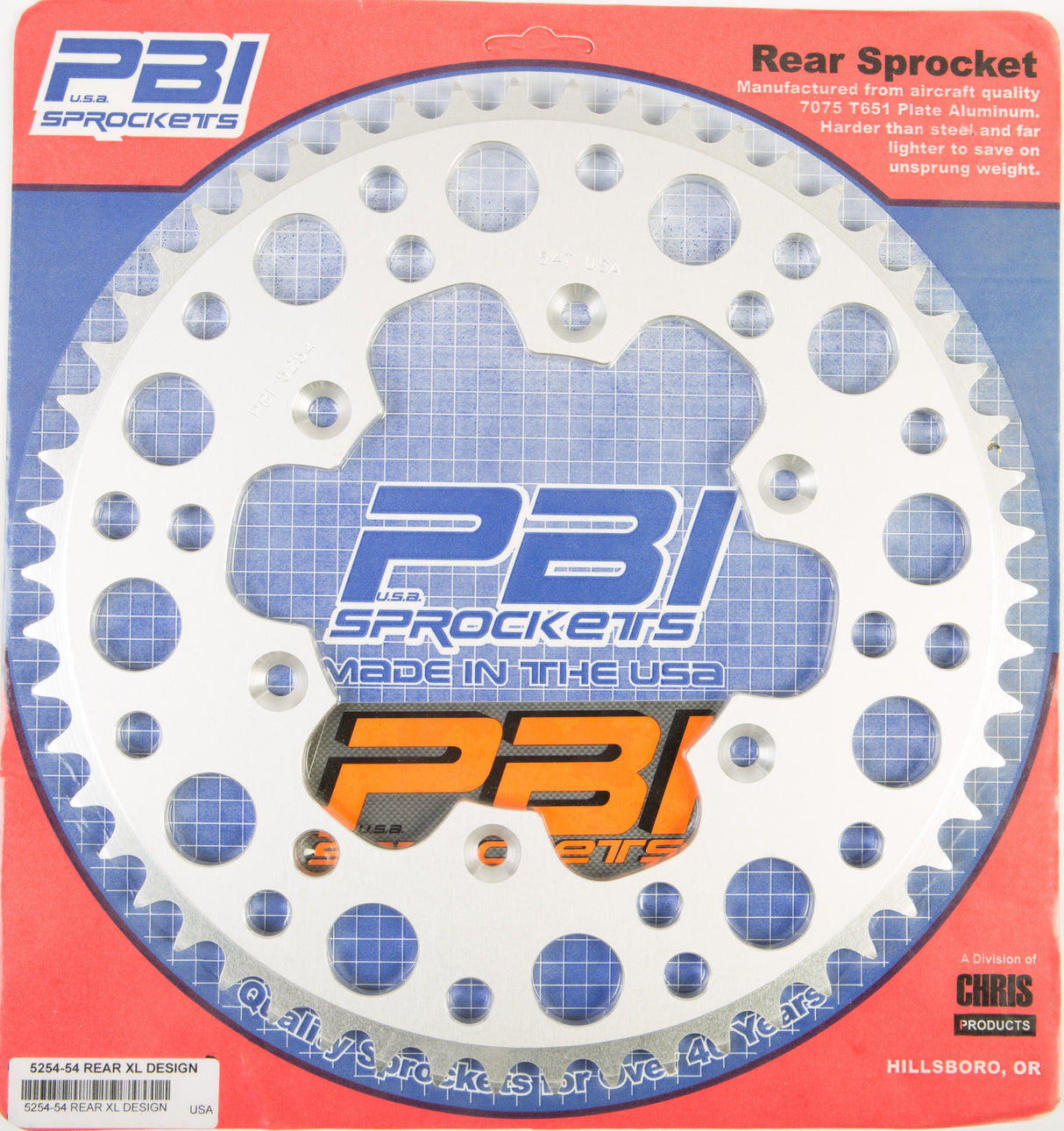 PBIRear Sprocket Aluminum 54t-520 Hus/Husq/Ktm5254-54-3