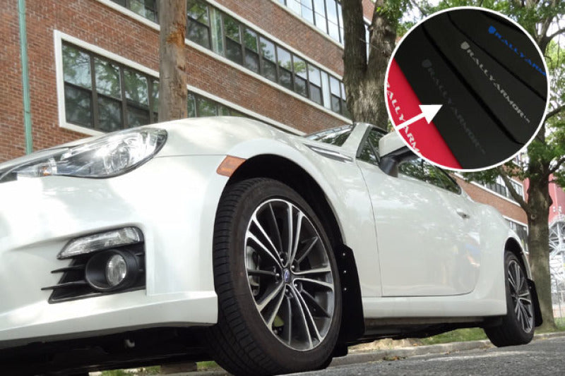 Rally Armor 13-17 Subaru BRZ / Scion FR-S Black UR Mud Flap w/ Grey Logo MF23-UR-BLK/GRY